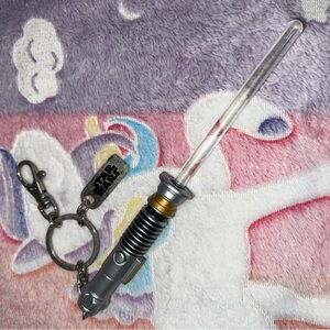 Disney Parks Star Wars Luke Skywalker mini lightsaber keychain
